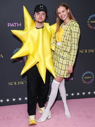Darren Dzienciol Pop Icons Halloween Party - LA American singer Alexander DeLeon (Bohnes) and wife Danish model Josephine Skriver arrive at Darren Dzienciol s Pop Icons Halloween Party 2023 Presented By Solisca Tequila and PATH Water held at a Private Residence on October 27, 2023 in Beverly Hills, Los Angeles, CA, USA. Photo by Xavier Collin Image Press Agency ABACAPRESS.COM Los Angeles CA United States  Copyright: xCollinxXavier ImagexPressxAgencyxABACAx 873656_007 CollinxXavier ImagexPressxAgencyxABACAx 873656_007