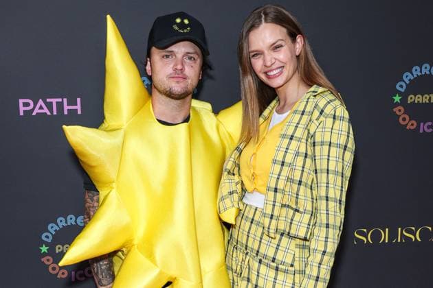 Darren Dzienciol Pop Icons Halloween Party - LA American singer Alexander DeLeon (Bohnes) and wife Danish model Josephine Skriver arrive at Darren Dzienciol s Pop Icons Halloween Party 2023 Presented By Solisca Tequila and PATH Water held at a Private Residence on October 27, 2023 in Beverly Hills, Los Angeles, CA, USA. Photo by Xavier Collin Image Press Agency ABACAPRESS.COM Los Angeles CA United States  Copyright: xCollinxXavier ImagexPressxAgencyxABACAx 873656_010 CollinxXavier ImagexPressxAgencyxABACAx 873656_010