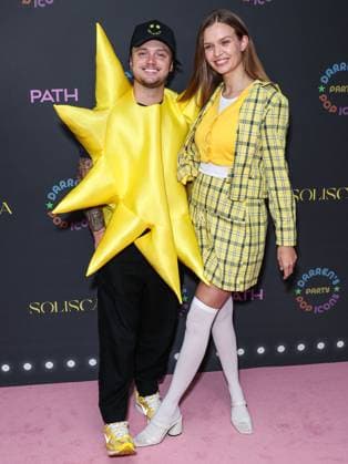 Darren Dzienciol Pop Icons Halloween Party - LA American singer Alexander DeLeon (Bohnes) and wife Danish model Josephine Skriver arrive at Darren Dzienciol s Pop Icons Halloween Party 2023 Presented By Solisca Tequila and PATH Water held at a Private Residence on October 27, 2023 in Beverly Hills, Los Angeles, CA, USA. Photo by Xavier Collin Image Press Agency ABACAPRESS.COM Los Angeles CA United States  Copyright: xCollinxXavier ImagexPressxAgencyxABACAx 873656_015 CollinxXavier ImagexPressxAgencyxABACAx 873656_015