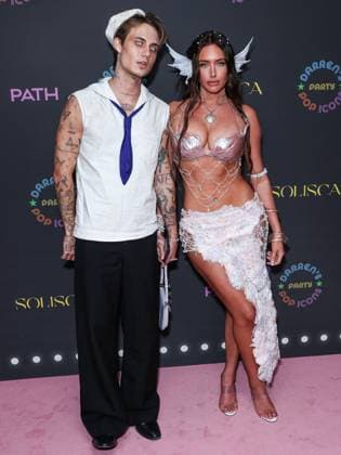 Darren Dzienciol Pop Icons Halloween Party - LA Jaden Hossler and girlfriend Anastasia Karanikolaou (Stassie) arrive at Darren Dzienciol s Pop Icons Halloween Party 2023 Presented By Solisca Tequila and PATH Water held at a Private Residence on October 27, 2023 in Beverly Hills, Los Angeles, CA, USA. Photo by Xavier Collin Image Press Agency ABACAPRESS.COM Los Angeles CA United States  Copyright: xCollinxXavier ImagexPressxAgencyxABACAx 873656_076 CollinxXavier ImagexPressxAgencyxABACAx 873656_076