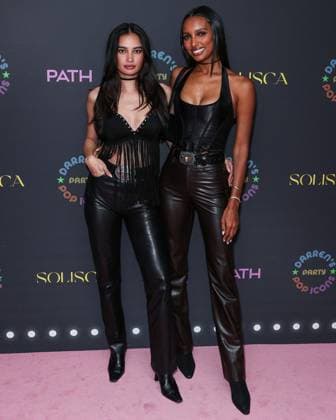 Darren Dzienciol Pop Icons Halloween Party - LA Kelsey Merritt and Jasmine Tookes arrive at Darren Dzienciol s Pop Icons Halloween Party 2023 Presented By Solisca Tequila and PATH Water held at a Private Residence on October 27, 2023 in Beverly Hills, Los Angeles, CA, USA. Photo by Xavier Collin Image Press Agency ABACAPRESS.COM Los Angeles CA United States  Copyright: xCollinxXavier ImagexPressxAgencyxABACAx 873656_136 CollinxXavier ImagexPressxAgencyxABACAx 873656_136