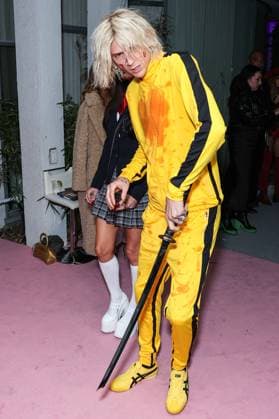 Darren Dzienciol Pop Icons Halloween Party - LA American rapper and singer-songwriter Machine Gun Kelly (Colson Baker) arrives at Darren Dzienciol s Pop Icons Halloween Party 2023 Presented By Solisca Tequila and PATH Water held at a Private Residence on October 27, 2023 in Beverly Hills, Los Angeles, CA, USA. Photo by Xavier Collin Image Press Agency ABACAPRESS.COM Los Angeles CA United States  Copyright: xCollinxXavier ImagexPressxAgencyxABACAx 873656_167 CollinxXavier ImagexPressxAgencyxABACAx 873656_167