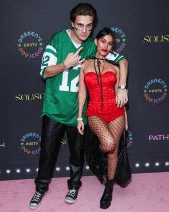 Darren Dzienciol Pop Icons Halloween Party - LA Ryder Beer and Sarah Rose arrive at Darren Dzienciol s Pop Icons Halloween Party 2023 Presented By Solisca Tequila and PATH Water held at a Private Residence on October 27, 2023 in Beverly Hills, Los Angeles, CA, USA. Photo by Xavier Collin Image Press Agency ABACAPRESS.COM Los Angeles CA United States  Copyright: xCollinxXavier ImagexPressxAgencyxABACAx 873656_209 CollinxXavier ImagexPressxAgencyxABACAx 873656_209