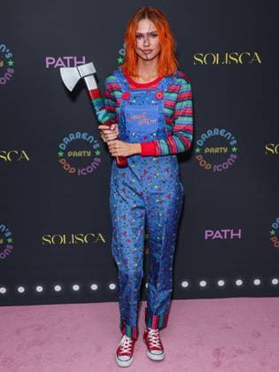 Darren Dzienciol Pop Icons Halloween Party - LA Scarlett Rose Leithold arrives at Darren Dzienciol s Pop Icons Halloween Party 2023 Presented By Solisca Tequila and PATH Water held at a Private Residence on October 27, 2023 in Beverly Hills, Los Angeles, CA, USA. Photo by Xavier Collin Image Press Agency ABACAPRESS.COM Los Angeles CA United States  Copyright: xCollinxXavier ImagexPressxAgencyxABACAx 873656_210 CollinxXavier ImagexPressxAgencyxABACAx 873656_210