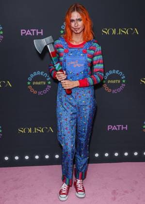 Darren Dzienciol Pop Icons Halloween Party - LA Scarlett Rose Leithold arrives at Darren Dzienciol s Pop Icons Halloween Party 2023 Presented By Solisca Tequila and PATH Water held at a Private Residence on October 27, 2023 in Beverly Hills, Los Angeles, CA, USA. Photo by Xavier Collin Image Press Agency ABACAPRESS.COM Los Angeles CA United States  Copyright: xCollinxXavier ImagexPressxAgencyxABACAx 873656_211 CollinxXavier ImagexPressxAgencyxABACAx 873656_211
