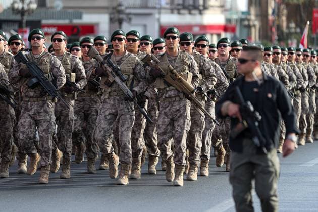 News Themen der Woche KW43 100th anniversary military parade of the Republic of Turkey, in Ankara, Turkey - 29 Oct 2023 Police special operations units are seen during the military parade. On the occasion of the 100th anniversary of the founding of the Republic of Turkey, a military parade was held from K?z?lay Square in Ankara to the first Grand National Assembly of Turkey (TBMM). Ankara Turkey Copyright: xTunahanxTurhanx xSOPAxImagesx TNHN-57