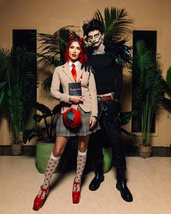 Les cÃ lÃ britÃ s Ã la soirÃ e d Halloween de Vas Morgan et Michael Braun Ã Los Angeles Megan Fox et son compagnon Machine Gun Kelly - Les cÃ lÃ britÃ s Ã la soirÃ e d Halloween de V.Morgan et M.Braun Ã Los Angeles, le 28 octobre 2023. Tiziano Da Silva Bestimage Celebrities at V.Morgan and M.Braun s Halloween party in Los Angeles on October 28, 2023. Los Angeles Etats-Unis  Copyright: xTizianoxDaxSilvax xBestimagexTizianoxDaxSilvax xBestimagex
