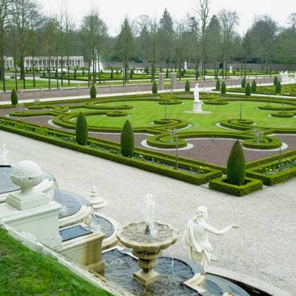 palace garden, Paleis Het Loo Castle near Apeldoorn, Netherlands , 15928780.jpg, outdoor, outdoors, outside, exterior, exteriors, Europe, Western Europe, Netherlands, Holland, Apeldoorn, Paleis Het Loo, Het Loo, flora, vegetation, botany, plant, plants, gardening, horticulture, garden, gardens, castle garden, castle gardens, palace garden, palace gardens, chateau garden, chateau gardens, fountain, fountains, statue, statues, history, historic, historical, old, sight, sights, travel, travels, travelling, traveling, world travel, world locations, RECORD DATE NOT STATED