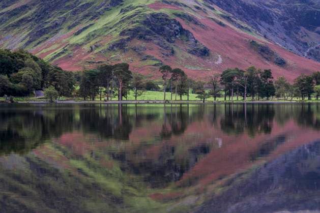 Spiegelung im See Buttermere Lake, Lake District National Park, Cumbria, England, Großbritannien, Europa *** Reflection at Lake Buttermere Brine, Lake District National Park, Cumbria, England, Great Britain, Europe Copyright: imageBROKER SonjaxJordan ibxjor09779057.jpg