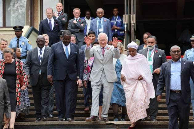 Entertainment Themen der Woche KW44 Entertainment Bilder des Tages . 01 11 2023. Nairobi, Kenya. King Charles III at the United Nations Office in Nairobi on the second day of the State Visit to Kenya.  xStephenxLockx xi-Imagesx IIM-24774-0015