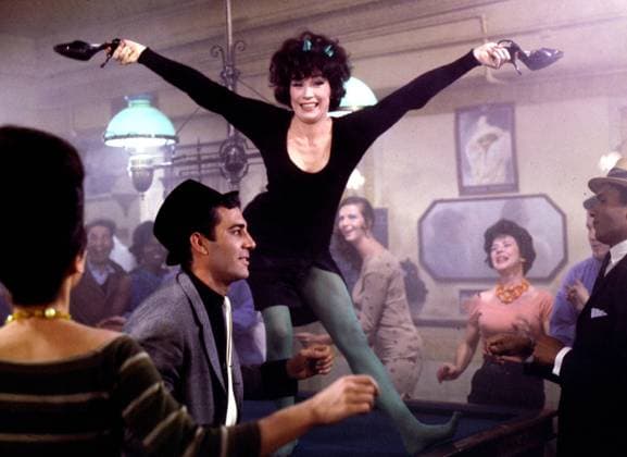 Film Irma La Douce Actress Shirley MacLaine in a scene of the film Hollywood, CA USA  Copyright: xLeoxFuchsx 0083 Shirley MacLaine (Irma La Douce) TABLE DANCE SHOE SET