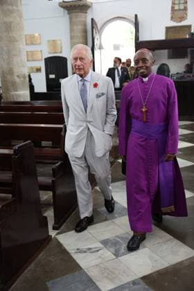 Entertainment Themen der Woche KW44 . 03 11 2023. Mombasa, Kenya. King Charles III at Mombasa Cathedral on the final day of the State Visit to Kenya.  xStephenxLockx xi-Imagesx IIM-24777-0003