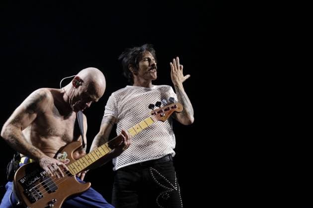 Bilder des Jahres 2023, Entertainment 11 November Entertainment Themen der Woche KW44 RIO DE JANEIRO, RJ - 04.11.2023: RED HOT CHILI PEPPERS NO RIO DE JANEIRO - The Californian band Irontom, opened the Red Hot Chili Peppers show, performed this Saturday night, at the Nilton Santos stadium, in the North of Rio de Janeiro. x2457568x  CarlosxEliasxJunior