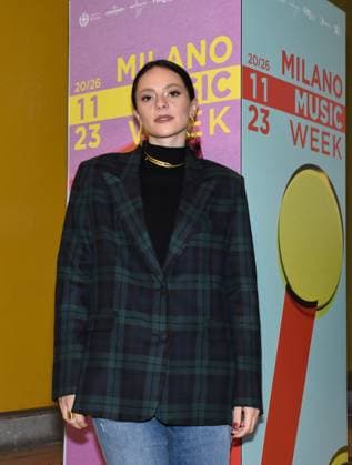 Milan,Italy MILANO MUSIC WEEK 2023 event presentation with Francesca Michielin and Nur Al Habash artistic director of MILANO MUSIC WEEK with institutions and sponsors In the photo:Francesca Michielin  Copyright: x xipa-agency.netx xNickxZonnax IPA_Agency_IPA41451504