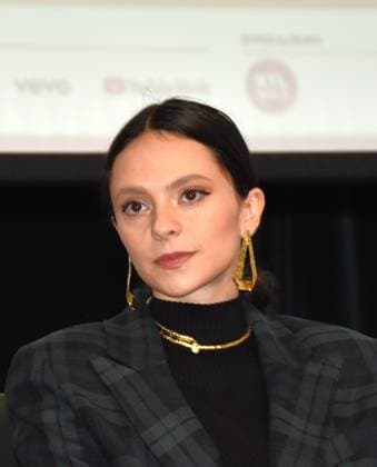 Milan,Italy MILANO MUSIC WEEK 2023 event presentation with Francesca Michielin and Nur Al Habash artistic director of MILANO MUSIC WEEK with institutions and sponsors In the photo:Francesaca Michielin  Copyright: x xipa-agency.netx xNickxZonnax IPA_Agency_IPA41454079