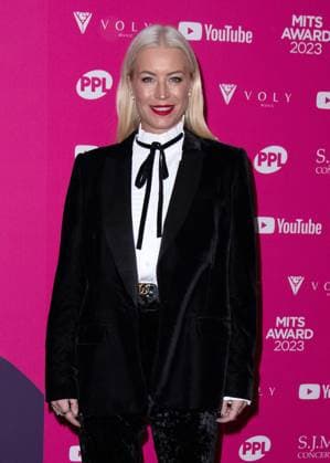 Denise Van Outen attends the Music Industry Trusts Award (MITS), at the Grosvenor House Hotel in London, England. UK. Monday 6th November 2023 - Copyright: xJWx FP_MITS_Award_001