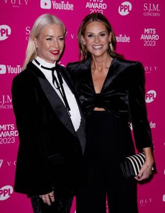 Denise Van Outen and Lucy Dickins attends the Music Industry Trusts Award (MITS), at the Grosvenor House Hotel in London, England. UK. Monday 6th November 2023 - Copyright: xJWx FP_MITS_Award_007