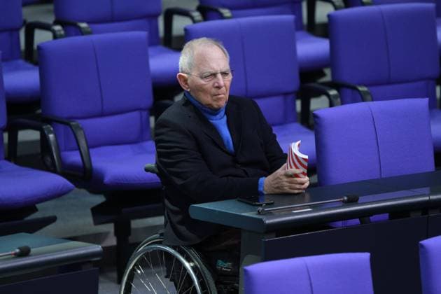 News Themen der Woche KW45 News Bilder des Tages Berlin, Deutschland, 08.11.2023: Sitzungswoche im Deutschen Bundestag: Wolfgang Schäuble, CDU *** Berlin, Germany, 08 11 2023 Sitting week in the German Bundestag Wolfgang Schäuble, CDU Copyright: xdtsxNachrichtenagenturx dts_25299