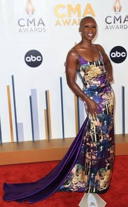 The 2023 CMA Awards at Bridgestone Arena Featuring: Cynthia Erivo Where: Nashville, Tennessee, United States When: 09 Nov 2023 Credit: Judy Eddy Cover Images EDITORIAL USE ONLY. NOT FOR USE BY NEWSPAPERS BASED IN THE UK. Copyright: xJudyxEddyx 53195158