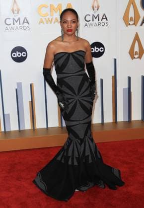 The 2023 CMA Awards at Bridgestone Arena Featuring: Ahsaki Lafrance-Chachere Where: Nashville, Tennessee, United States When: 09 Nov 2023 Credit: Judy Eddy Cover Images EDITORIAL USE ONLY. NOT FOR USE BY NEWSPAPERS BASED IN THE UK. Copyright: xJudyxEddyx 53195048