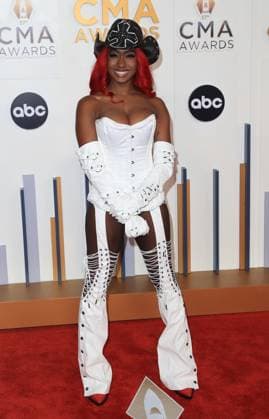 The 2023 CMA Awards at Bridgestone Arena Featuring: Reyna Roberts Where: Nashville, Tennessee, United States When: 09 Nov 2023 Credit: Judy Eddy Cover Images EDITORIAL USE ONLY. NOT FOR USE BY NEWSPAPERS BASED IN THE UK. Copyright: xJudyxEddyx 53195051