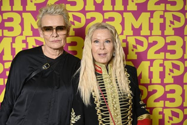 STOCKHOLM, SWEDEN 20231110 Eva Dahlgren and Efva Attling on the Music Publishers Prize 2023, which recognizes the years most outstanding songwriters, composers and lyricists This year the prize celebrates 20 years STOCKHOLM SWEDEN x10040x  Copyright: xAndersxWiklund TTx MUSIKFÖRLÄGGARNAS PRIS 2023 YyrRkLCegUU