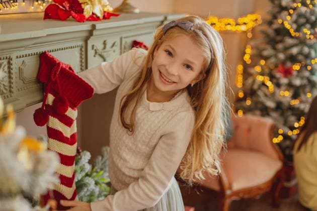 Excited cute teen girl taking present from Christmas socks, model released, , 28677676.jpg, christmas tree, christmas, home, tree, adorable, background, beautiful, box, caucasian, celebration, cheerful, child, claus, concept, december, dress, face, family, friend, gift, girl, present, excited, magic, sock, RECORD DATE NOT STATED