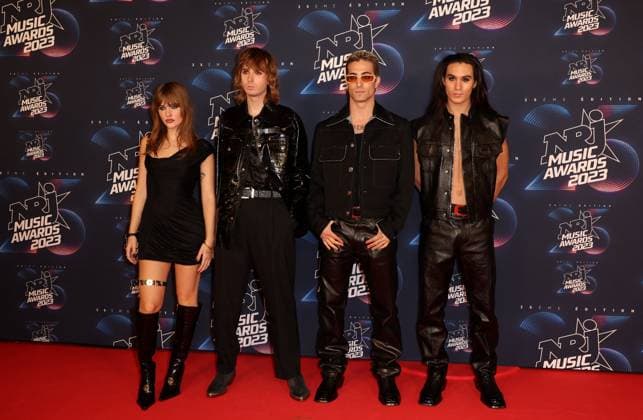 Photocall de la 25eme cÃ rÃ monie des NRJ Music Awards (NMA) au palais des Festivals et des Congres de Cannes Le groupe Maneskin au photocall de la 25eme cÃ rÃ monie des NRJ Music Awards (NMA) au palais des Festivals et des Congres de Cannes, France, le 10 novembre 2023. Dominique Jacovides Bestimage Celebs attend the 25th NRJ Music Awards - Red Carpet arrivals at Palais des Festivals in Cannes, France, on November 10, 2023. Cannes France  Copyright: xDOMINIQUExJACOVIDESx xBESTIMAGExDOMINIQUExJACOVIDESx xBESTIMAGEx