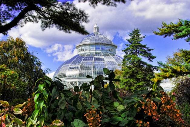 Old building in New York Haupt Conservatory in the Bronx Botanic Gardens, New York City. New York New York USA Copyright: xSabinexZehetnerx szeh26061