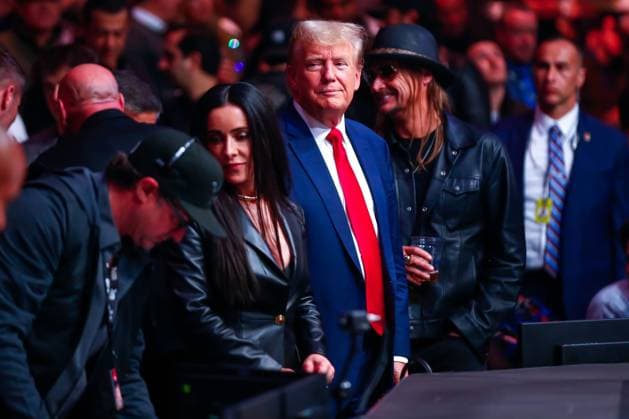 News Themen der Woche KW45 News Bilder des Tages November 11, 2023, New York City, NY, USA: Former U.S. President Donald Trump is seen during the UFC 295 event at Madison Square Garden on November 11, 2023 in New York City. New York City USA - ZUMAc233 20231111_zsp_c233_011 Copyright: xVanessaxCarvalhox