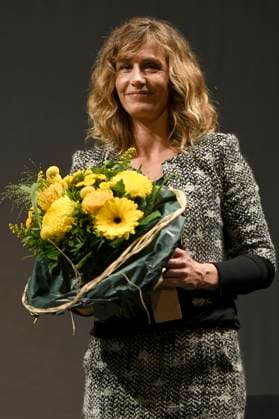 Cecile de France receives the Europa as European Acting Award at the award ceremony of the 37 Braunschweig International Film Festival in the Great House of the Braunschweig State Theater Braunschweig, 11 11 2023 Foto:xC.xNiehausx xFuturexImagex biff_3136