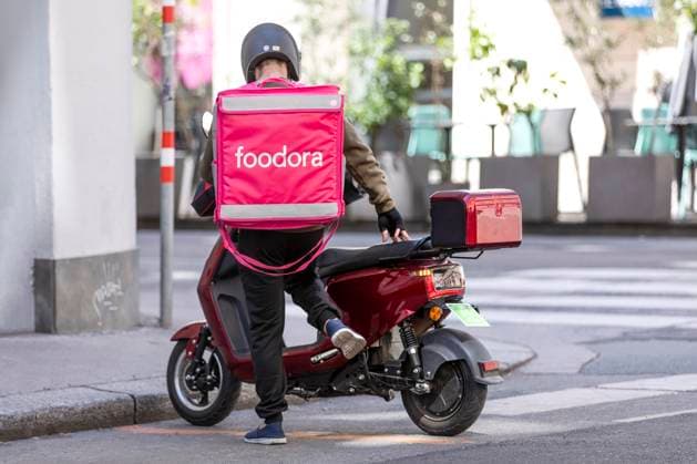 Foodora, Online Delivery service, Vienna, Austria 1065531342