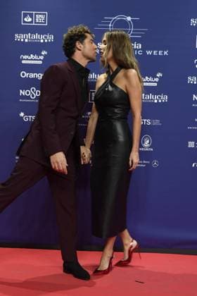 David Bisbal and Rosanna Zanetti at photocall for Universal Music Week 2023 in Sevilla on Monday, 13 November 202 Cordon Press