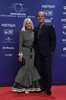Eugenia Martinez de Irujo and Narcis Rebollo at photocall for Universal Music Week 2023 in Sevilla on Monday, 13 November 2023 Cordon Press