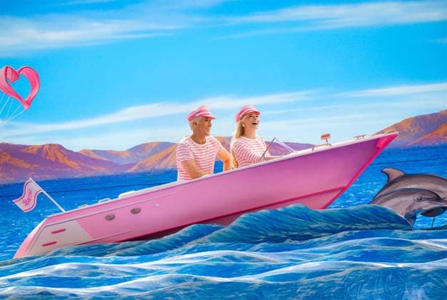 RECORD DATE NOT STATED BARBIE, from left: Ryan Gosling, Margot Robbie, 2023. ph: Jaap Buitendijk Warner Bos. Courtesy Everett Collection PUBLICATIONXNOTxINxCANxCHNxFRAxITAxJPNxNORxPOLxRUSxESPxUKxUSA