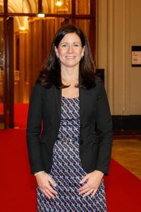 Senator Katharina Günther Wünsch at the award ceremony for the Golden Pea 2023 in Berlins Rotes Rathaus
