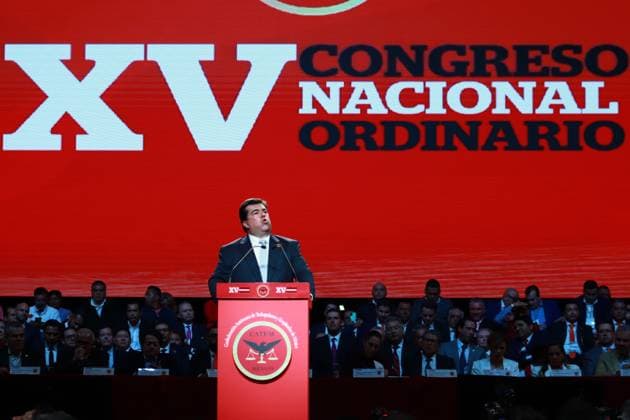 XV Congress of the Autonomous Confederation of Workers and Employees of Mexico November 15, 2023 in Mexico City, Mexico: Senator Pedro Haces, speaks during the XV Congress of the Autonomous Confederation of Workers and Employees of Mexico (CATEM), at the Mexico City Arena. On November 15, 2023. In Mexico City. (Photo by Carlos Santiago Eyepix Group) Copyright: xCarlosxSantiagox xEyepixxGroupx CS202311158216