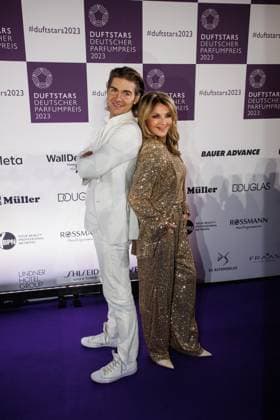 16 11 2023 Düsseldorf Duftstars German Perfume Award 2023 Here Jeremy Fragrance and Frauke Ludowig Düsseldorf Rheinterassen North Rhine-Westphalia Germany