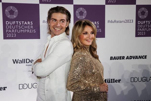 16 11 2023 Düsseldorf Duftstars German Perfume Award 2023 Here Jeremy Fragrance and Frauke Ludowig Düsseldorf Rheinterassen North Rhine-Westphalia Germany