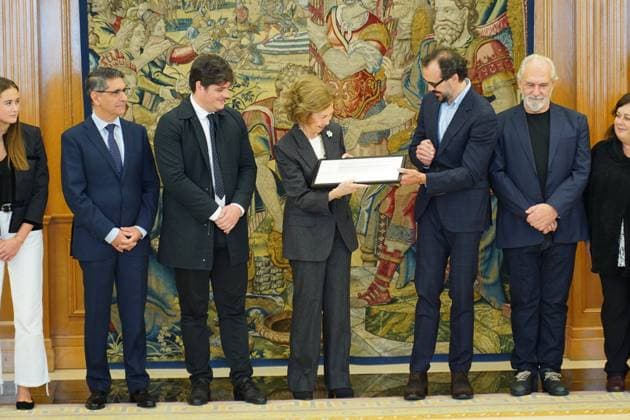 Spanish Queen Sofia during the awards ceremony of musical composition in Madrid 17 November 2023 Cordon Press