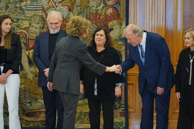 Spanish Queen Sofia during the awards ceremony of musical composition in Madrid 17 November 2023 Cordon Press