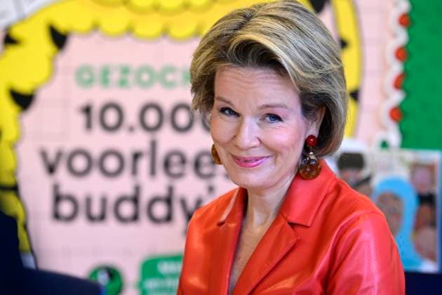 Entertainment Themen der Woche KW46 Entertainment Bilder des Tages HRH Queen Mathilde Visits GVKS Groenendaal kindergarten MERKSEM, BELGIUM - NOVEMBER 17 :Her Majesty the Queen is visiting the kindergarten GVKS Groenendaal in Merksem as part of the Read Aloud Week which takes place this week from Nov. 18 to 26, 2023. She will read to children from the third kindergarten class and non-native parents who take Dutch lessons at the school. She will then participate in a roundtable discussion on this topic and the importance of reading aloud buddies. Read aloud week is an annual campaign of the non-profit organization Everyone Reads to highlight the importance and pleasure of reading aloud. This year, the theme of the week of reading aloud is Will you be my reading buddy? ..Queen Mathilde of Belgium and re  Copyright: xPhilipxReynaersx