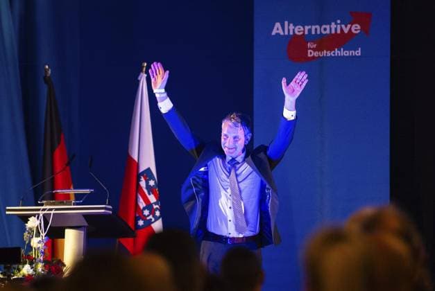 News Themen der Woche KW46 News Bilder des Tages AFD-LANDESWAHLVERSAMMLUNG IN PFIIFFELBACH *** NUR FÜR REDAKTIONELLE ZWECKE *** EDITORIAL USE ONLY ***<p>17 11 2023-Pfiffelbach : AfD-Landeswahlversammlung im Hotel Pfiffelburg in Pfiffelbach (Kreis Weimarer Land) im Foto: Björn Höcke (AfD-Landesvorsitzender) ( Deutschland Thueringen Pfiffelbach Copyright: SaschaxFromm *** AFD STATE ELECTION MEETING IN PFIIFFELBACH FOR EDITORIAL PURPOSES ONLY EDITORIAL USE ONLY p 17 11 2023 Pfiffelbach AfD state election meeting at the Hotel Pfiffelburg in Pfiffelbach Kreis Weimarer Land in the photo Björn Höcke AfD state chairman Germany Thuringia Pfiffelbach Copyright SaschaxFromm Copyright: SaschaxFromm doc7svedeuuvrky23ehic4 ,EDITORIAL USE ONLY