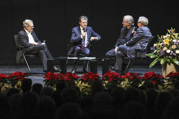 <p>Duisburger Musikpreisverleihung an Alfred Wendel am Sonntag, 19. November 2023, im Theater in Duisburg Verleihung des Duisburger Musikpreises an Alfred Wendel, Ex-Intendant der Philharmoniker. Deutschland NRW Duisburg Copyright: MichaelxDahlke