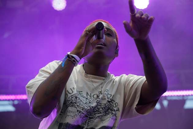 Corona Capital 2023 Music Festival - Day 3 November 19,2023, Mexico City, Mexico: British singer AnaÃ¯s Oluwatoyin Estelle Marinho, known as Arlo Parks performs on stage during the day three of the Corona Capital 2023 Music Festival at Autodromo Hermanos Rodriguez. on November 19, 2023 in Mexico City, Mexico. (Photo By Essene Hernandez Eyepix Group) Copyright: xEssenexHernandez xEyepixxGroupx EH_19112023_105127