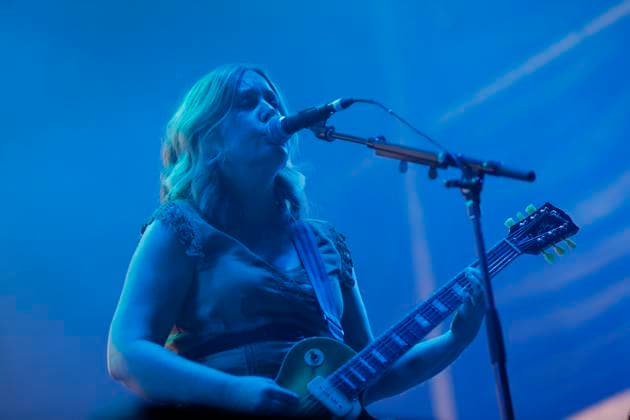 Corona Capital 2023 Music Festival - Day 3 November 19,2023, Mexico City, Mexico: Corin Tucker member of The Sleater-Kinney band performs on stage during the day three of the Corona Capital 2023 Music Festival at Autodromo Hermanos Rodriguez. on November 19, 2023 in Mexico City, Mexico. (Photo By Essene Hernandez Eyepix Group) Copyright: xEssenexHernandez xEyepixxGroupx EH_19112023_105167