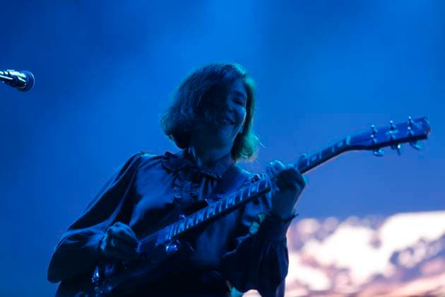 Corona Capital 2023 Music Festival - Day 3 November 19,2023, Mexico City, Mexico: Carrie Brownstein member of The Sleater-Kinney band performs on stage during the day three of the Corona Capital 2023 Music Festival at Autodromo Hermanos Rodriguez. on November 19, 2023 in Mexico City, Mexico. (Photo By Essene Hernandez Eyepix Group) Copyright: xEssenexHernandez xEyepixxGroupx EH_19112023_105172