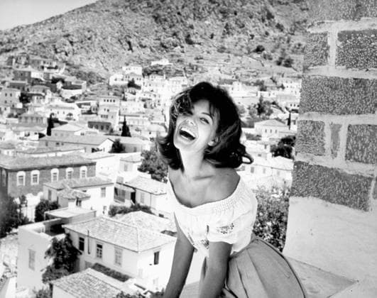 Film Island Of Love Actress Giorgia Moll laughing Greece  Copyright: xLeoxFuchsxArchivesx 1308 Giorgia Moll IOL