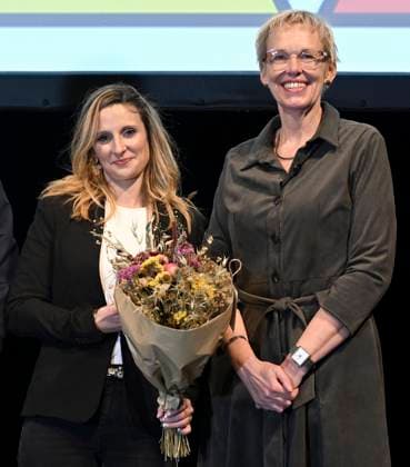 Presentation of the Federal Anti-Poverty Prize 2023 BRUSSELS, BELGIUM - NOVEMBER 21 : Morgane Lottin (icar-wallonie) pictured during the presentation of the Federal Anti-Poverty Prize 2023 (15th edition) in the presence of Karine Lalieux (PS), Minister of Pensions and Social Integration, in charge of Persons with Disabilities, Combating Poverty and Beliris of the Federal government on November 21, 2023 in Brussels, Belgium, 21 11 2023 Brussels Belgium  Copyright: xDidierxLebrunx