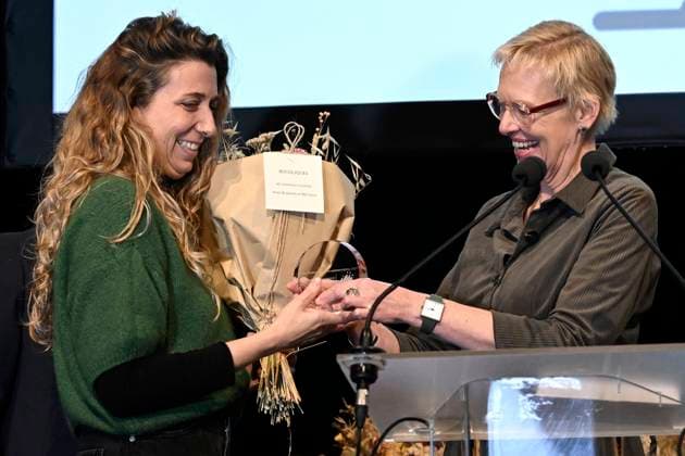 Presentation of the Federal Anti-Poverty Prize 2023 BRUSSELS, BELGIUM - NOVEMBER 21 : Anouk Vandenhoeke ( t Hope) pictured during the presentation of the Federal Anti-Poverty Prize 2023 (15th edition) in the presence of Karine Lalieux (PS), Minister of Pensions and Social Integration, in charge of Persons with Disabilities, Combating Poverty and Beliris of the Federal government on November 21, 2023 in Brussels, Belgium, 21 11 2023 Brussels Belgium  Copyright: xDidierxLebrunx